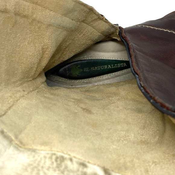 El Naturalista Elfos Spainish Leather Mid Calf Pointed Toe Zip Boots - Size 9.5 - Picture 12 of 12